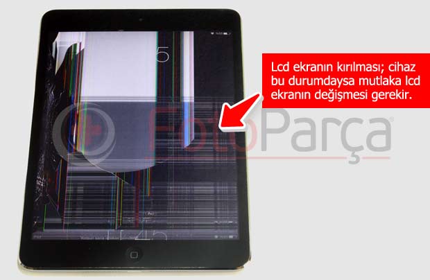 iPad ekran kırılması